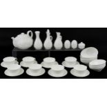 Wedgwood and Coalport Countryware including teapot, set of eight cups with saucers, set of eight