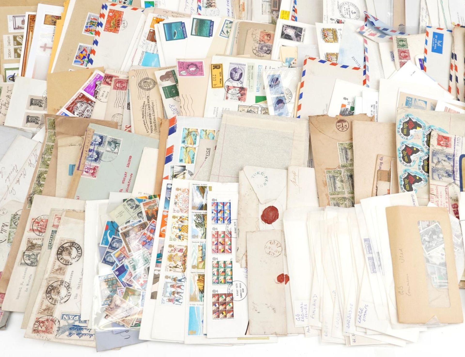 Extensive collection of British and world stamps, covers and postal history, some arranged on sheets - Image 5 of 9