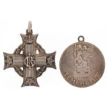 Canadian military interest Memorial Cross awarded to 842201 PTE C H REEVE and one other, 24.5g