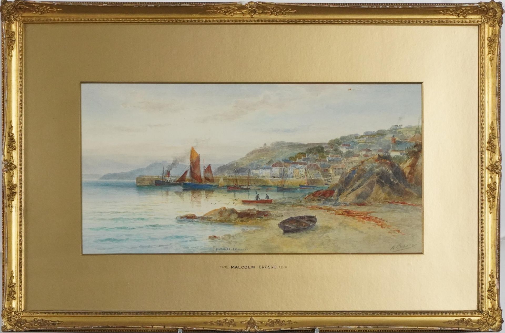 Malcolm Crosse - St Mawes Falmouth and Oddicombe Beach Torquay, pair of early 20th century - Image 7 of 9