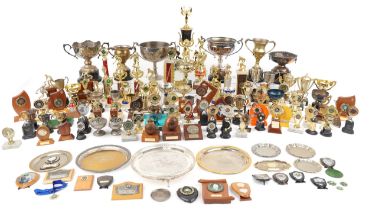 Extensive collection of various bowling trophies, shields and plaques relating to W Hulbert
