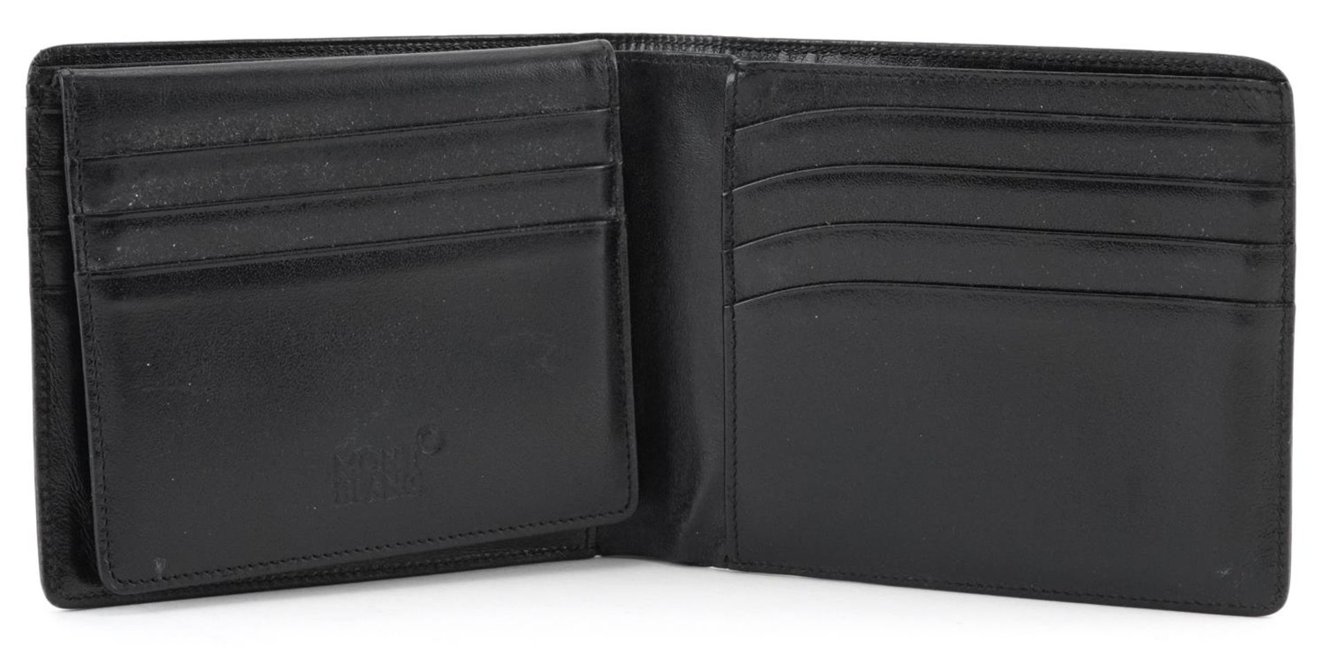 Montblanc, German black leather wallet, 11.5cm x 9.5cm - Bild 3 aus 5
