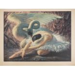 Vladimir Tretchikoff - The Dying Swan, vintage print in colour signed in ink, V Tretchikoff 1960,