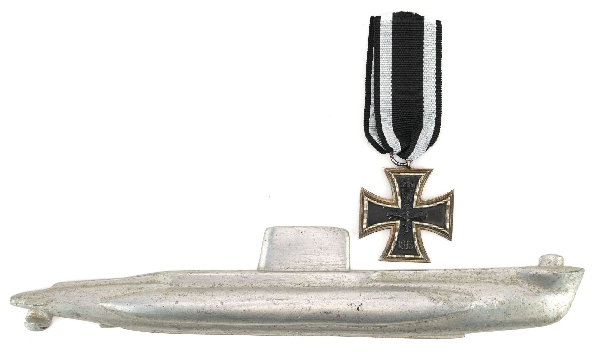 German military interest Iron Cross and a U-boat plaque