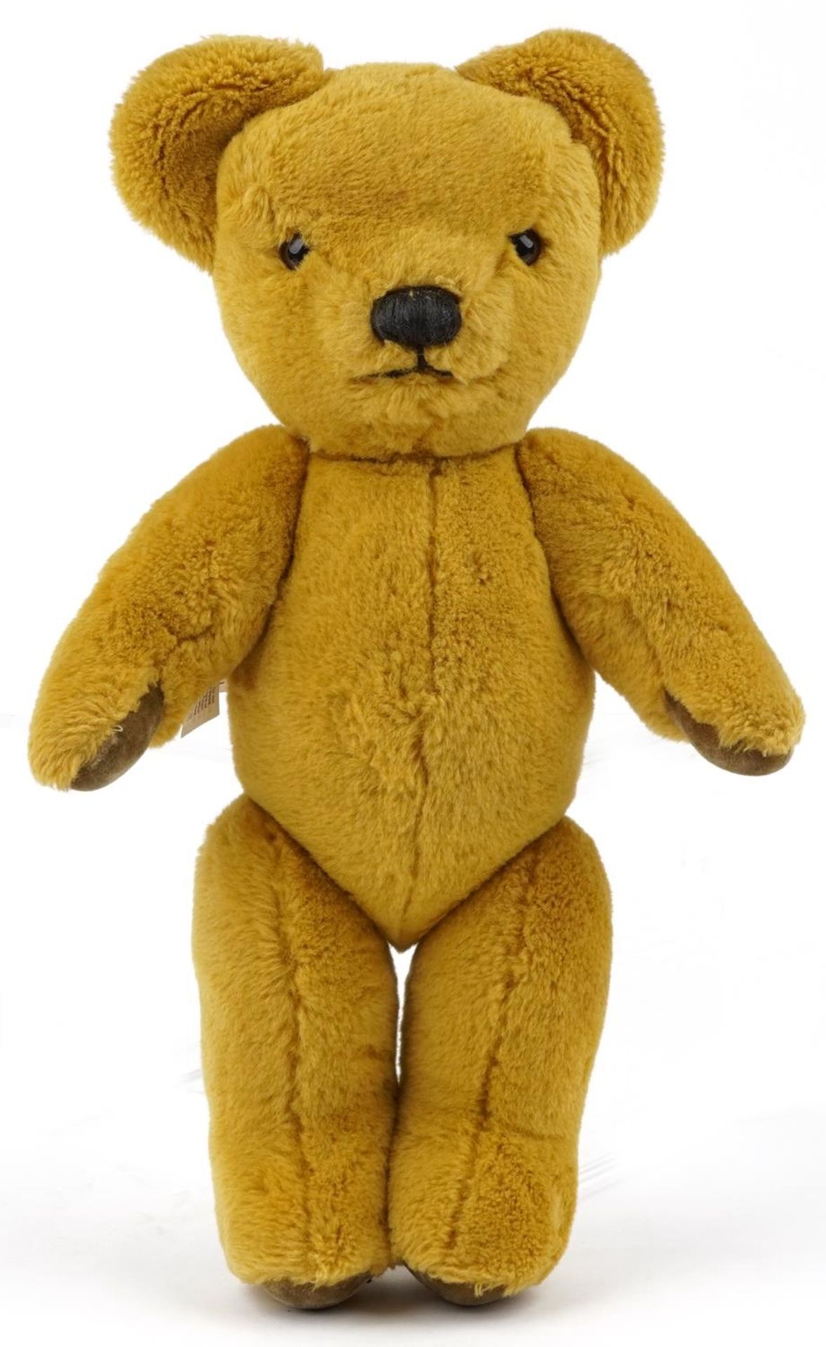 Vintage Merrythought teddy bear with jointed limbs, 39cm in length
