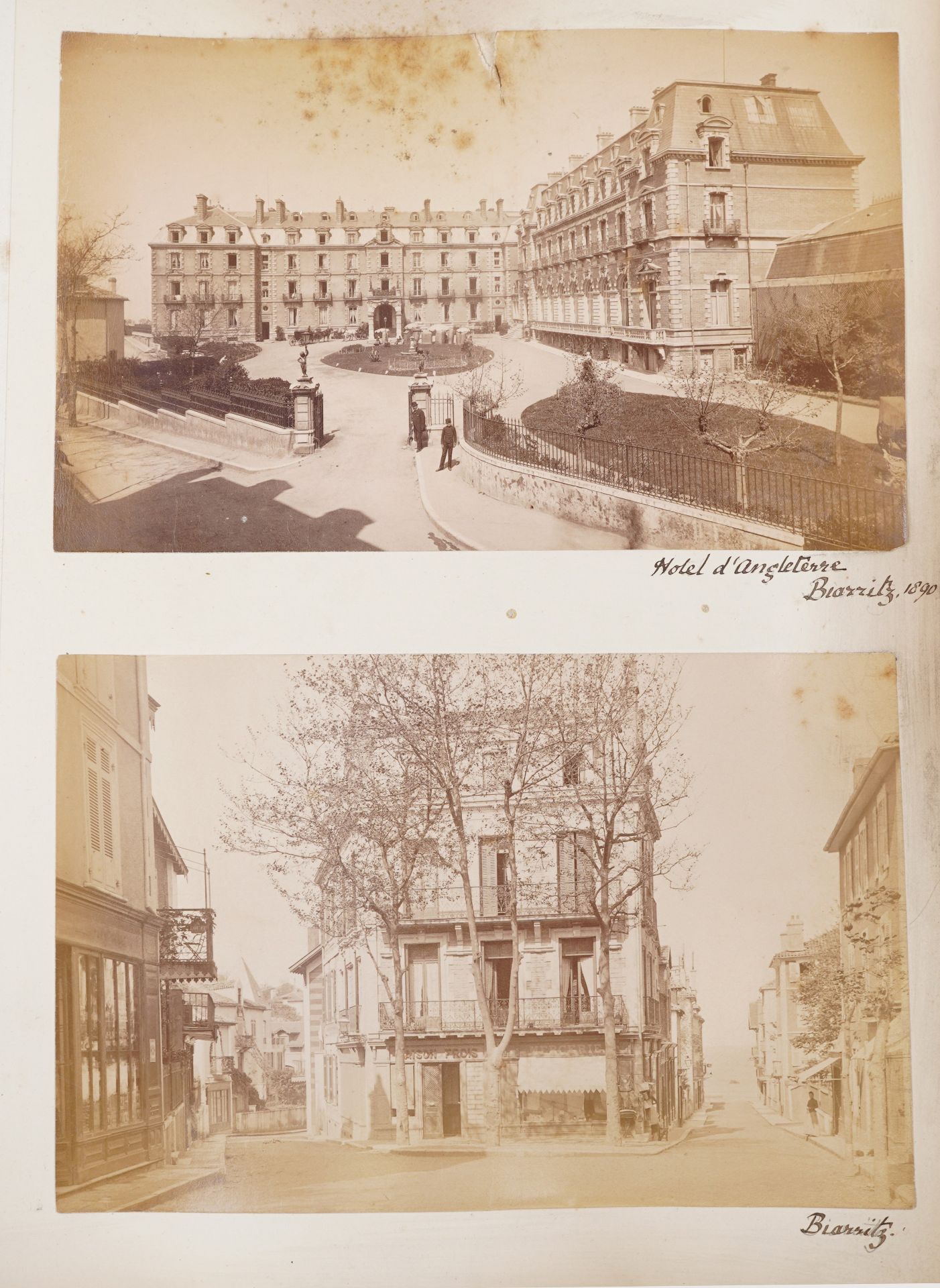 19th century European photographs arranged in an album including Salzburg, Cologne and Biarritz - Image 4 of 10