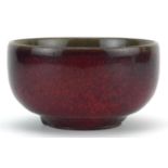 Chinese porcelain bowl having a Jun type glaze, 13cm in diameter