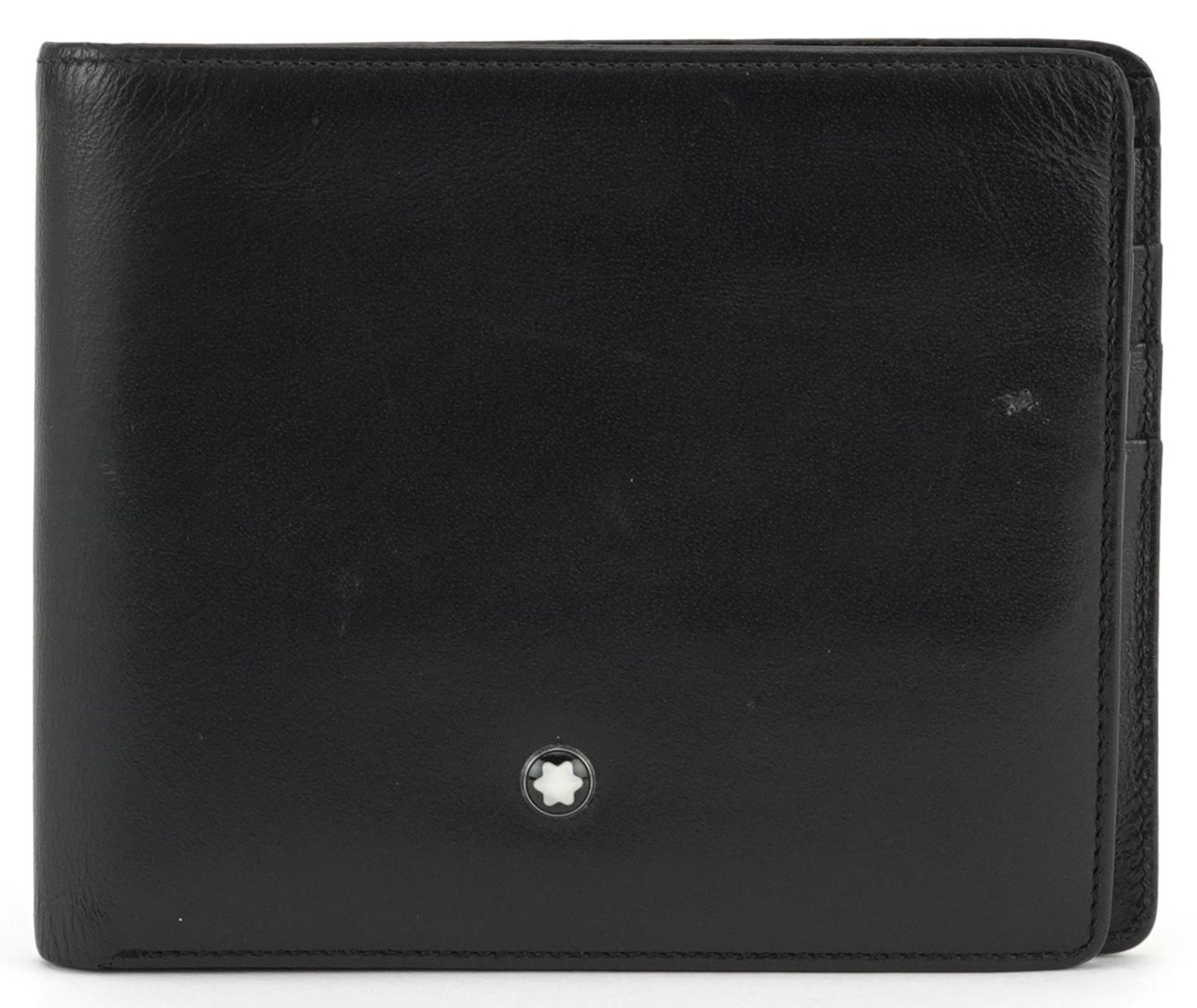 Montblanc, German black leather wallet, 11.5cm x 9.5cm - Image 2 of 5