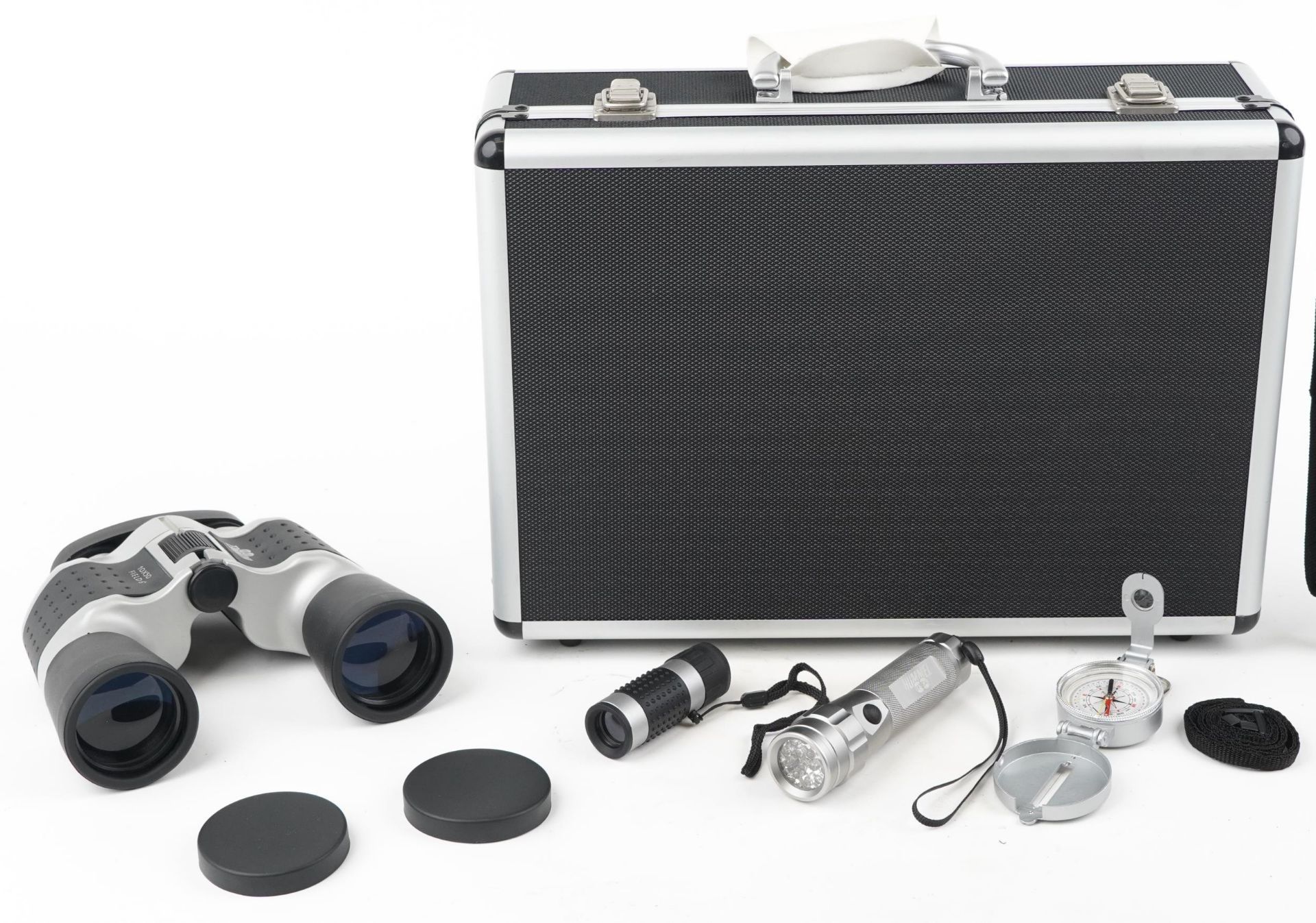 As new Hummel optical set housed in a fitted aluminium travel case comprising a pair of 10 x 50 - Bild 5 aus 6