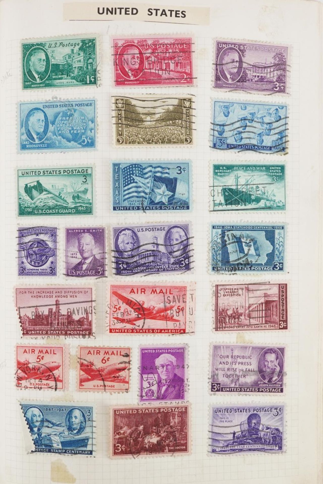 Collection of 19th century and later world stamps arranged in seven stock books and albums including - Image 20 of 39