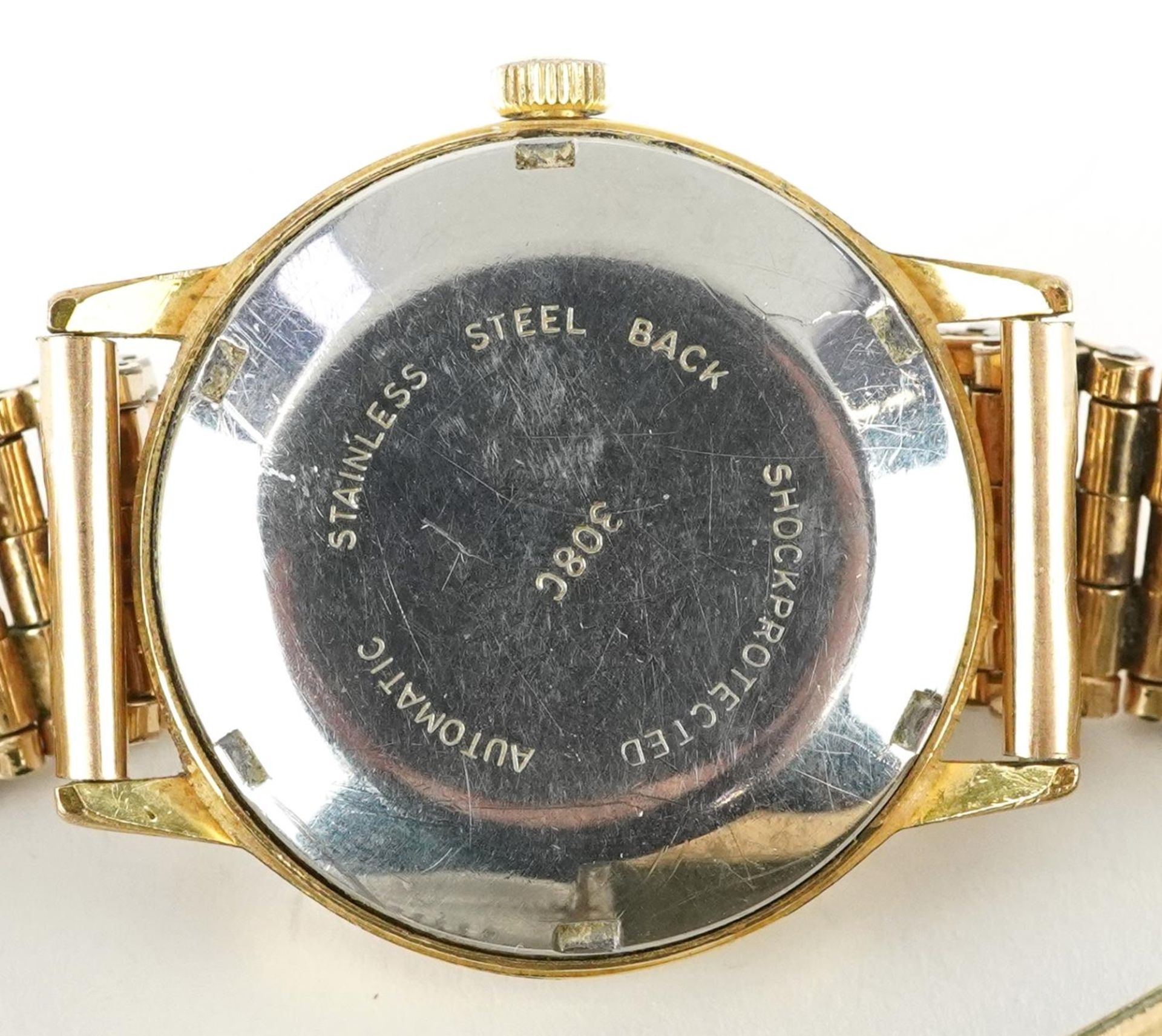 Gentlemen's automatic wristwatch having silvered dial with date aperture and monogrammed W B, the - Bild 4 aus 5