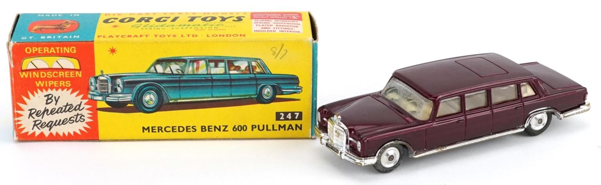 Vintage Corgi Toys diecast Mercedes Benz 600 Pullman with box numbered 247