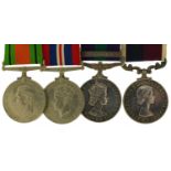 British military World War II RAF four medal group comprising Long Service and Good Conduct medal