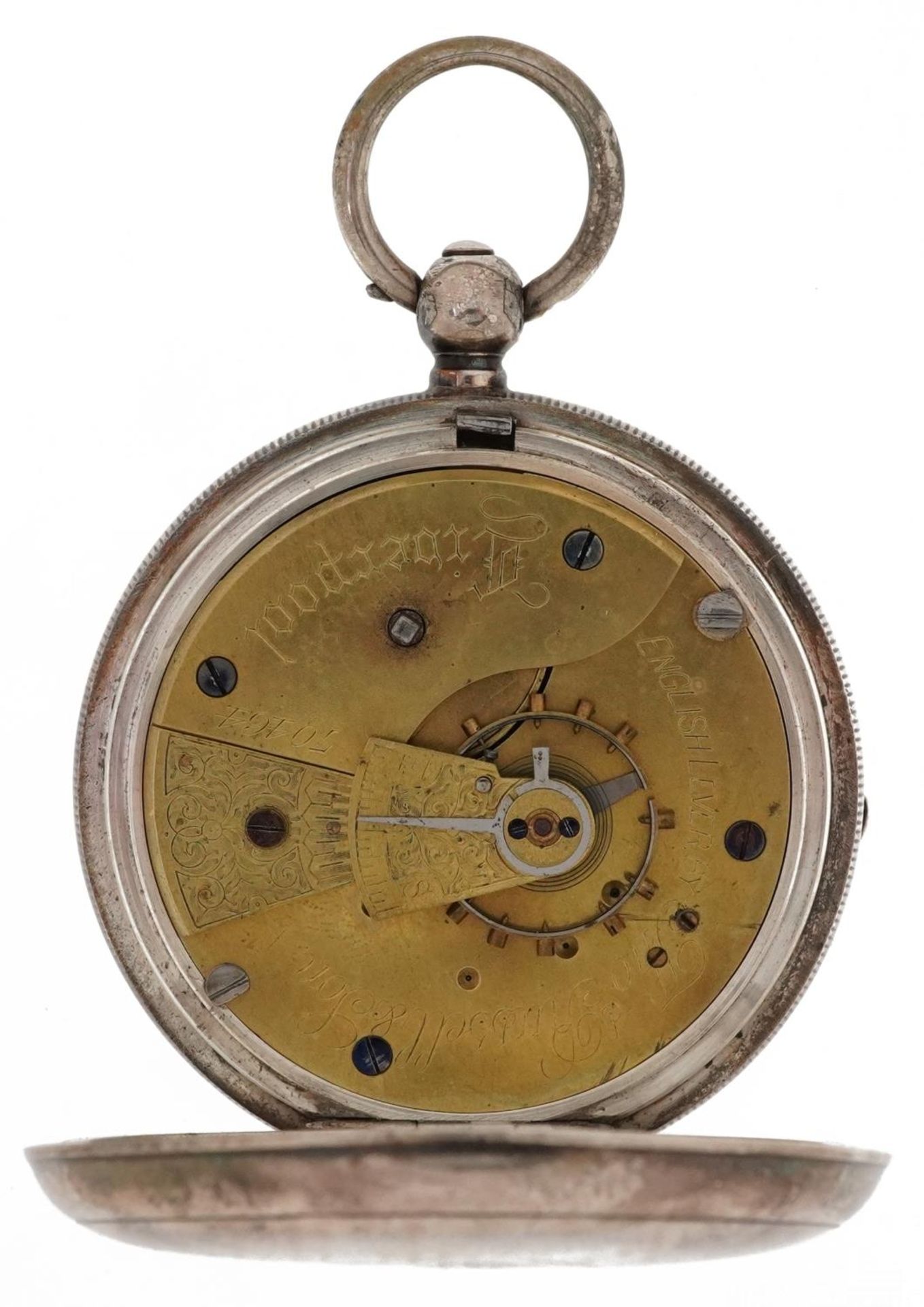 Thomas Russell & Son, Victorian gentlemen's silver key wind open face pocket watch having - Bild 3 aus 4