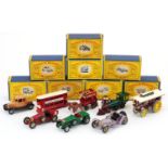 Eight vintage Lesney Models of Yesteryear diecast vehicles with boxes comprising Y-3, Y-5, Y-6, Y-6,