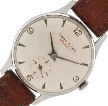 Smiths Astral, gentlemen's stainless steel Smiths Astral National 15 manual wind wristwatch having