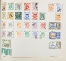 Collection of 19th century and later world stamps arranged in an album including Hong Kong and