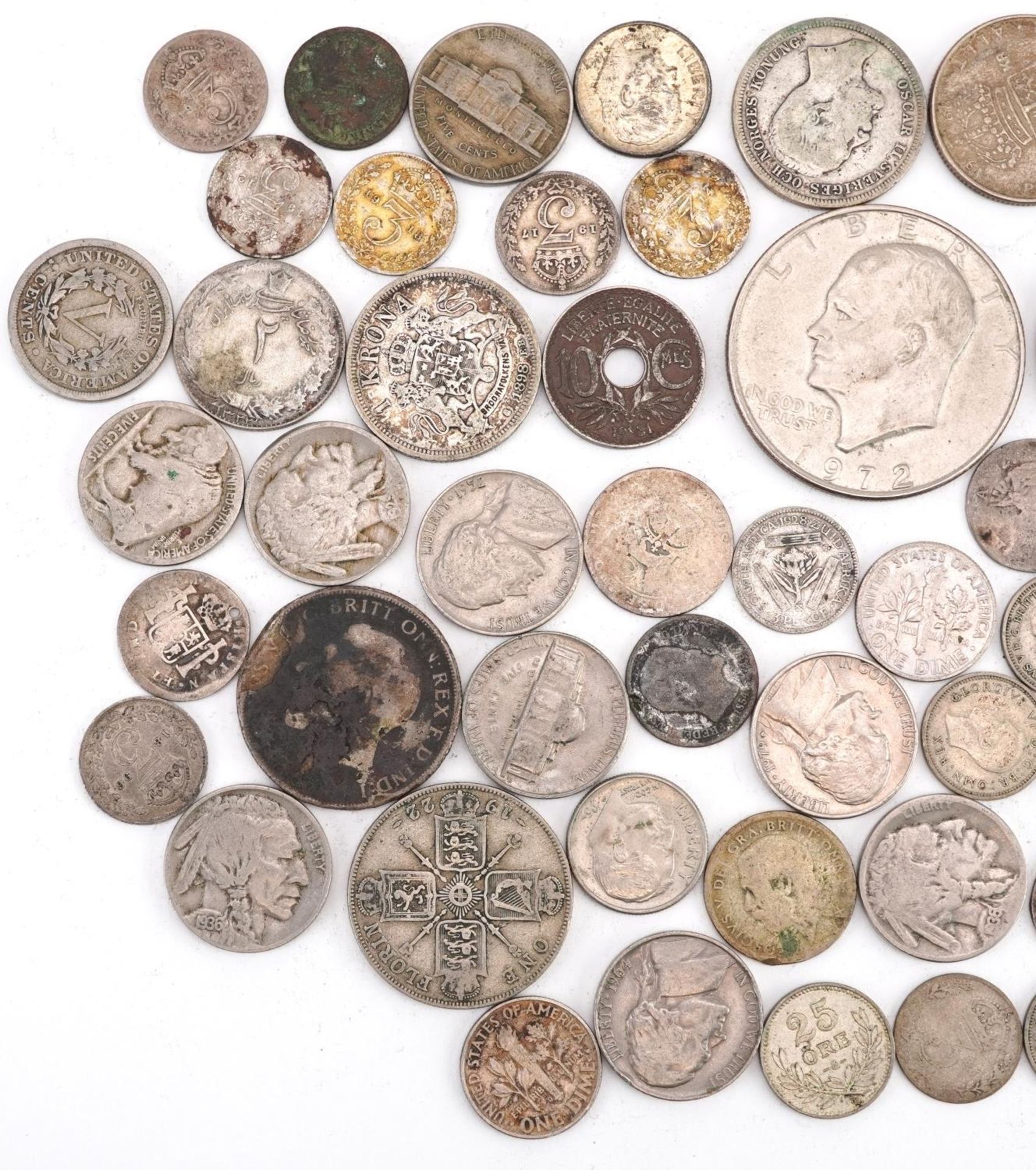 Collection of American, British and world coinage including half dollars, 240g - Bild 5 aus 6