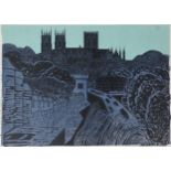 Robert Tavener - York Cathedral, pencil signed screen print, limited edition 68/75, unframed, 77cm x