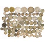 Collection of antique and later British and world coinage including pre 1947 examples, 440g