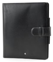 Montblanc, German black leather diary, 24cm x 19.5cm