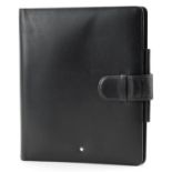 Montblanc, German black leather diary, 24cm x 19.5cm