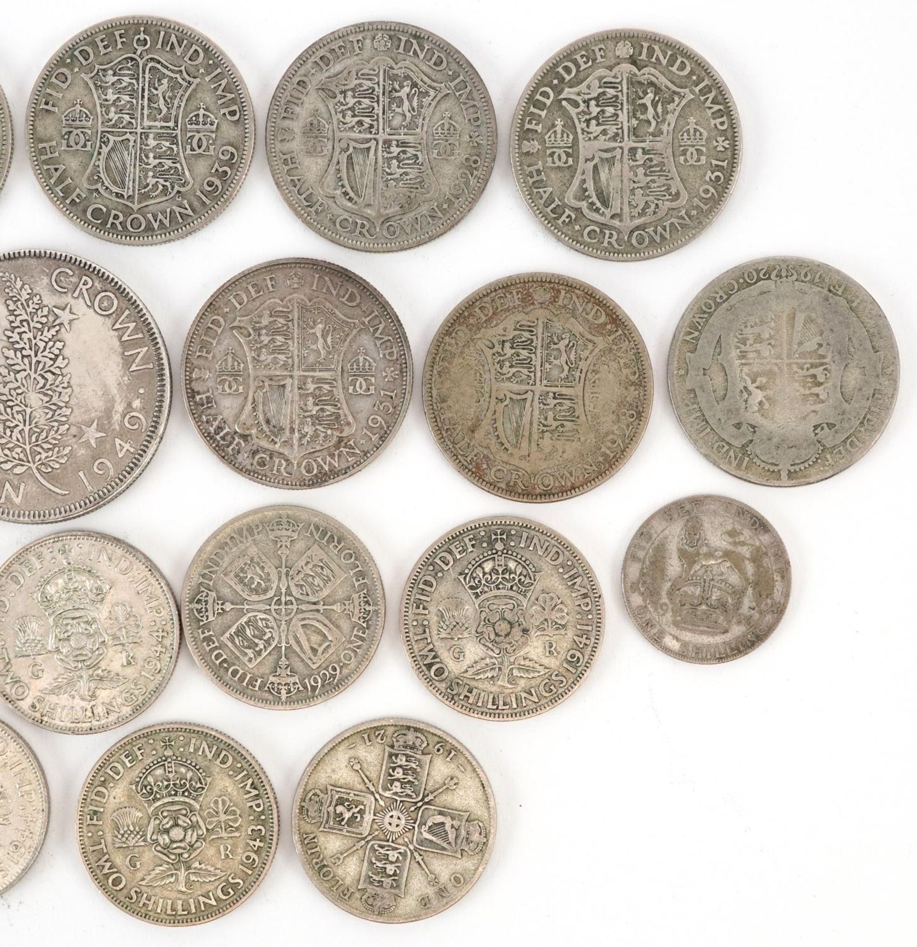 British and New Zealand coinage including half crowns and florins, 240g - Bild 3 aus 6