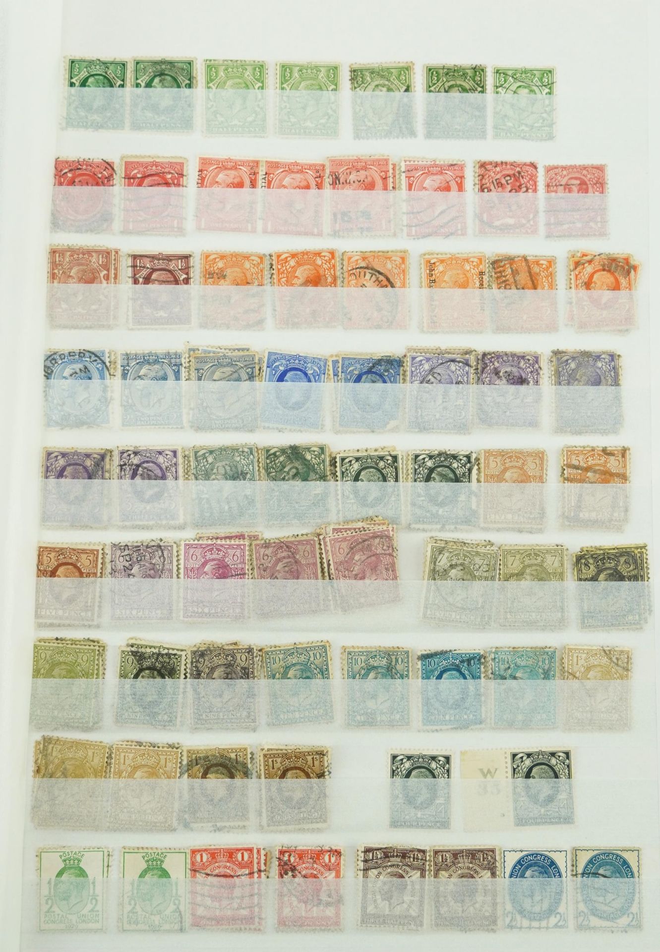 Victorian and later British stamps and postal history arranged in a stock book including Penny Reds, - Image 9 of 17