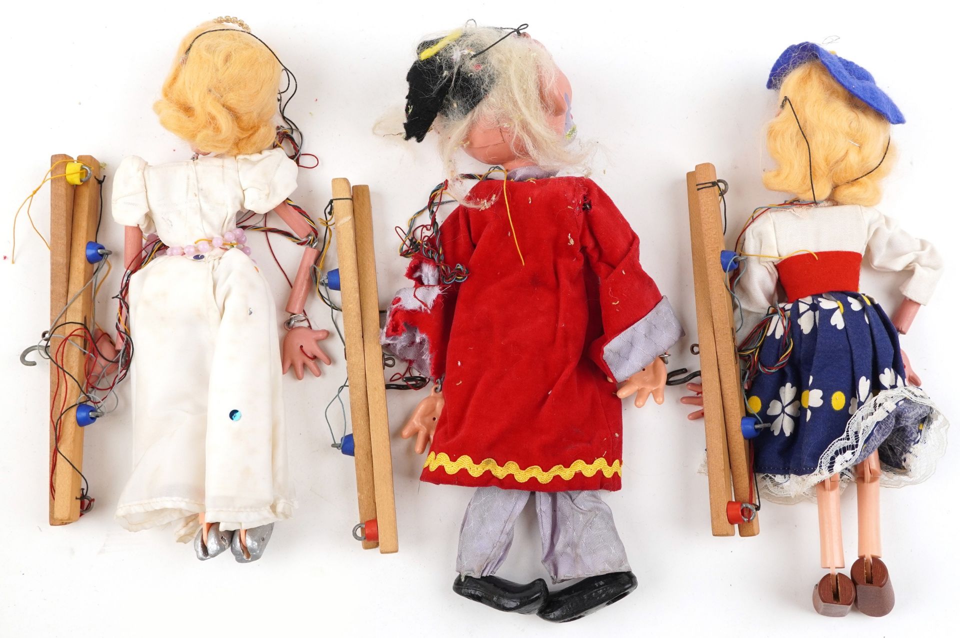Three vintage Pelham puppets with boxes comprising wizard, Mitzi and fairy - Bild 4 aus 4
