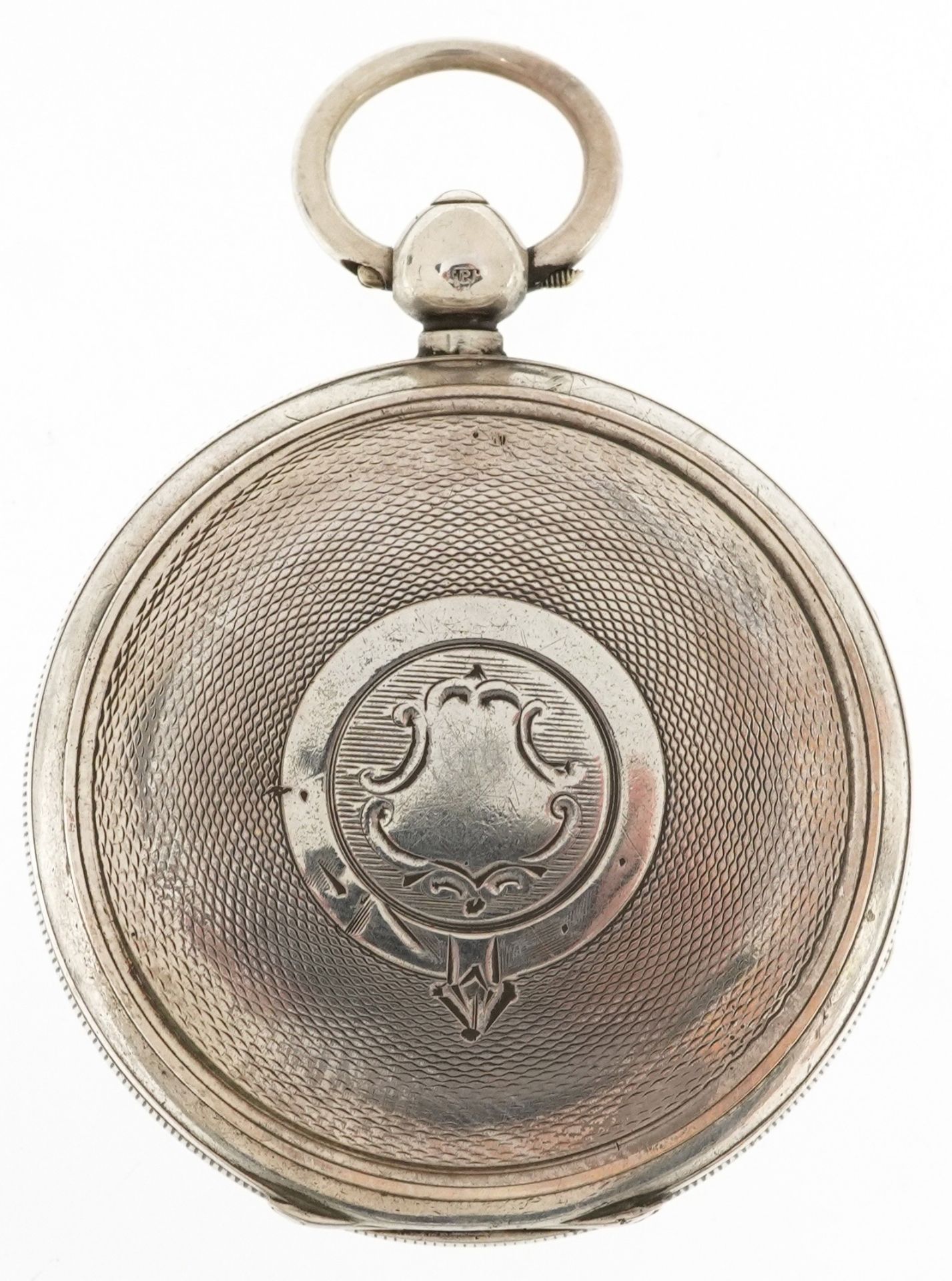 John Forest, Victorian gentlemen's silver key wind open face pocket watch having enamelled and - Bild 2 aus 4