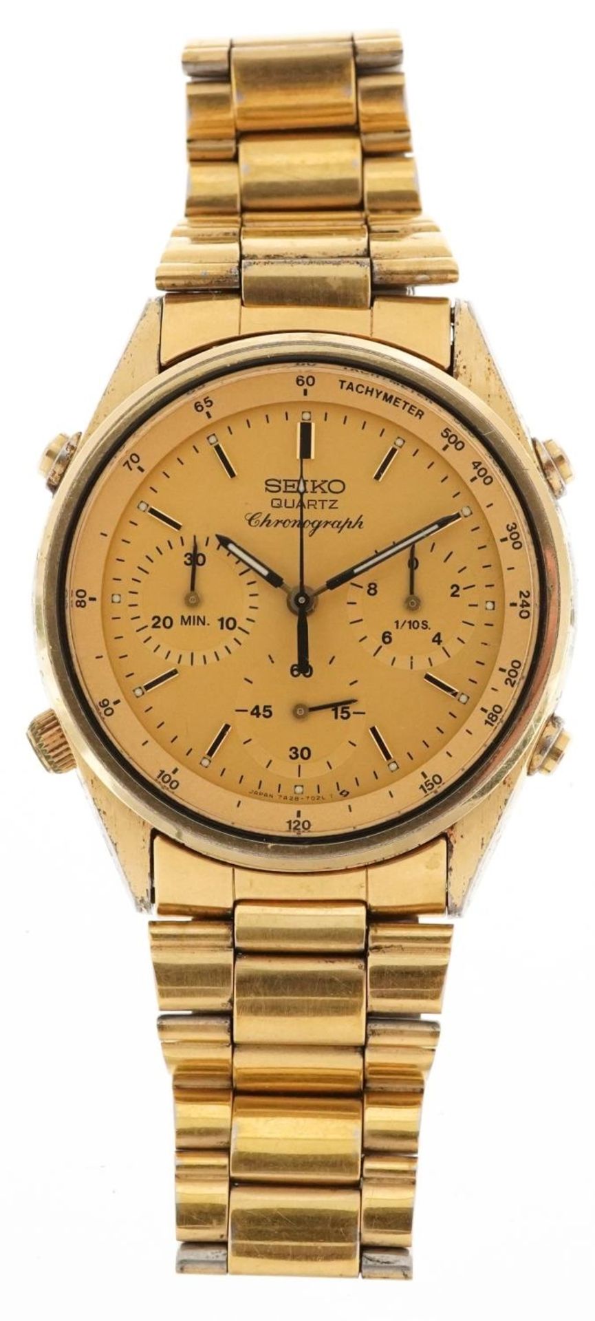 Seiko, gentlemen's Seiko 7A28-7020 chronograph quartz wristwatch, serial number 465959, 36mm in - Bild 2 aus 4