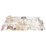 Extensive collection of world stamps arranged on sheets