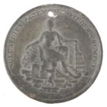 19th century Treaty of Paris commemorative medallion commemorating Emperor of Russia, King of