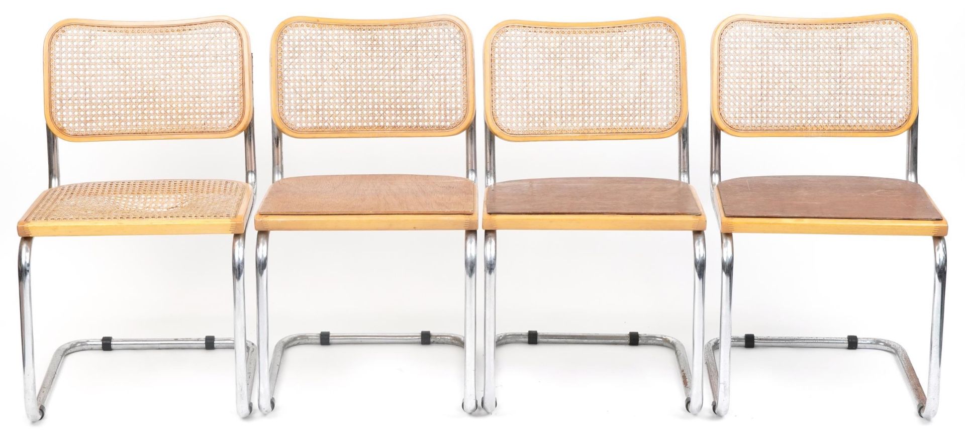 Four mid century Italian B32 Cesca Chairs, each 79 high - Image 2 of 3