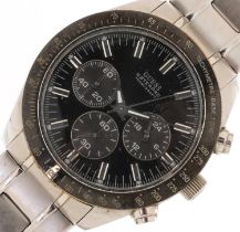 Guess, gentlemen's stainless steel Guess Waterpro chronograph quartz wristwatch, 42mm in diameter