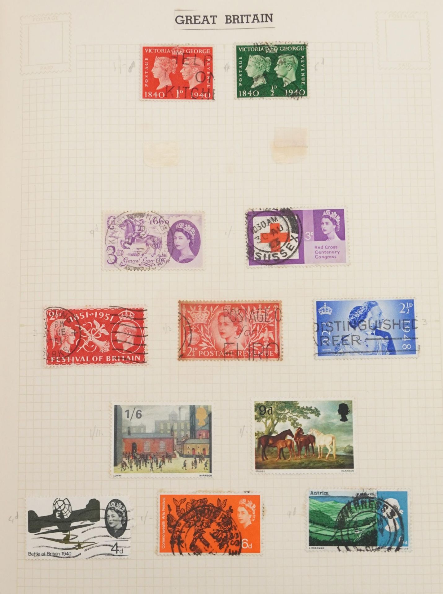 Collection of 19th century and later stamps arranged seven stock books and albums including Great - Image 28 of 37