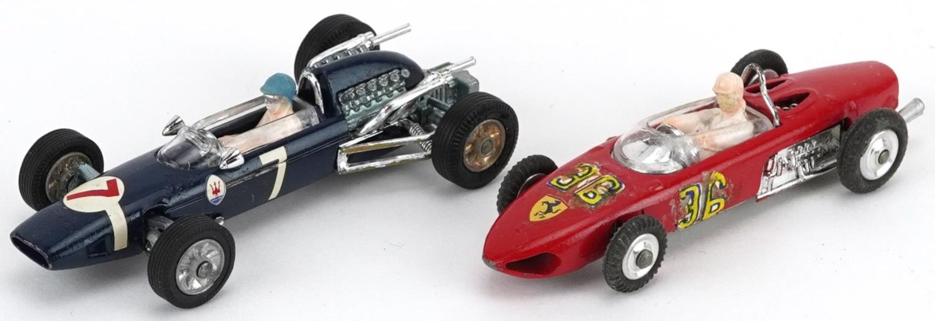 Two vintage Corgi Toys diecast racing vehicles with boxes comprising Ferrari Formula I Grand Prix - Bild 2 aus 4