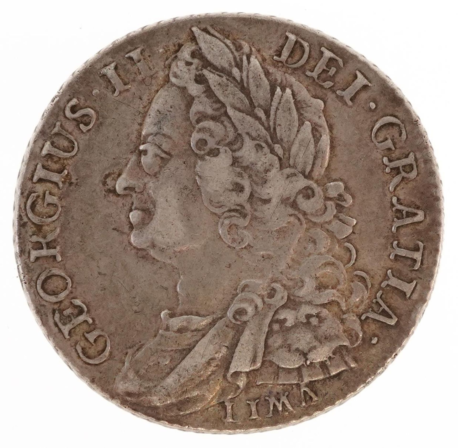 George II 1745 florin, Lima below bust, 6.0g - Image 2 of 2