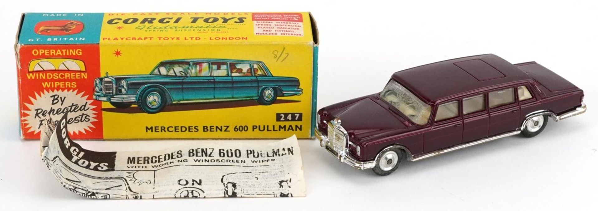 Vintage Corgi Toys diecast Mercedes Benz 600 Pullman with box numbered 247 - Bild 2 aus 5
