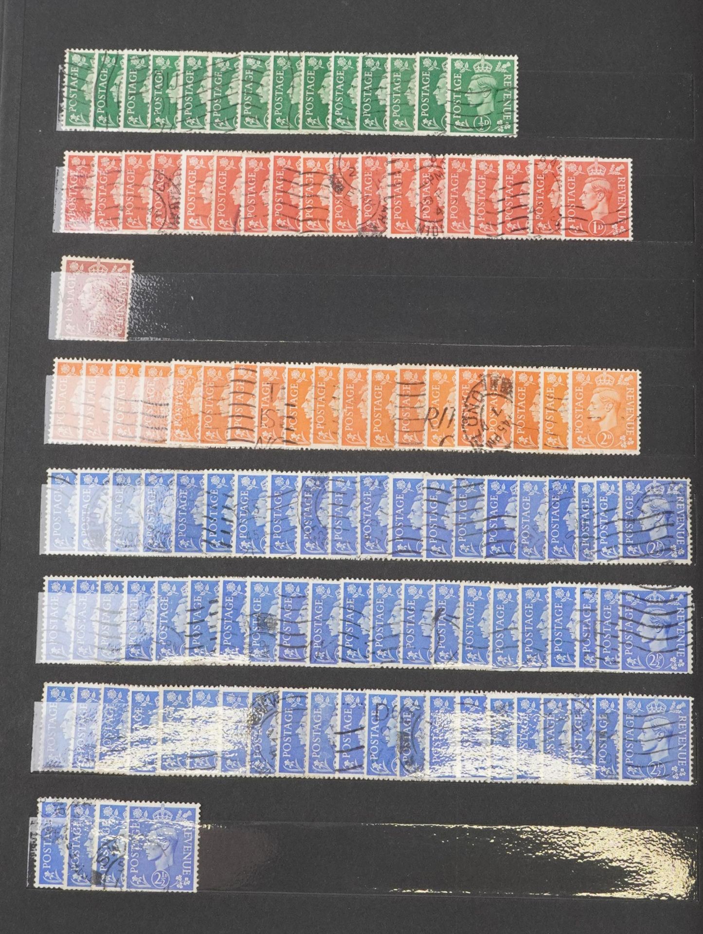 Victorian and later British stamps arranged in a stock book including Two Penny Blue, Penny Reds and - Image 6 of 8