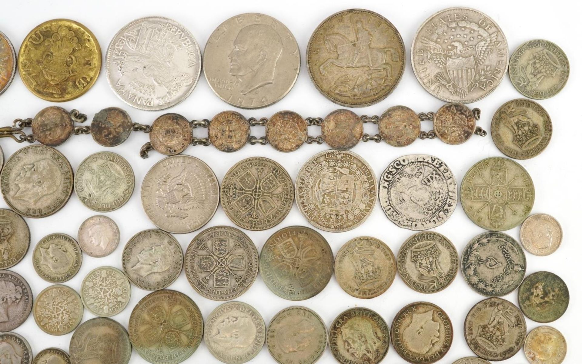 Collection of antique and later British and world coinage including pre 1947 examples, 440g - Bild 3 aus 5