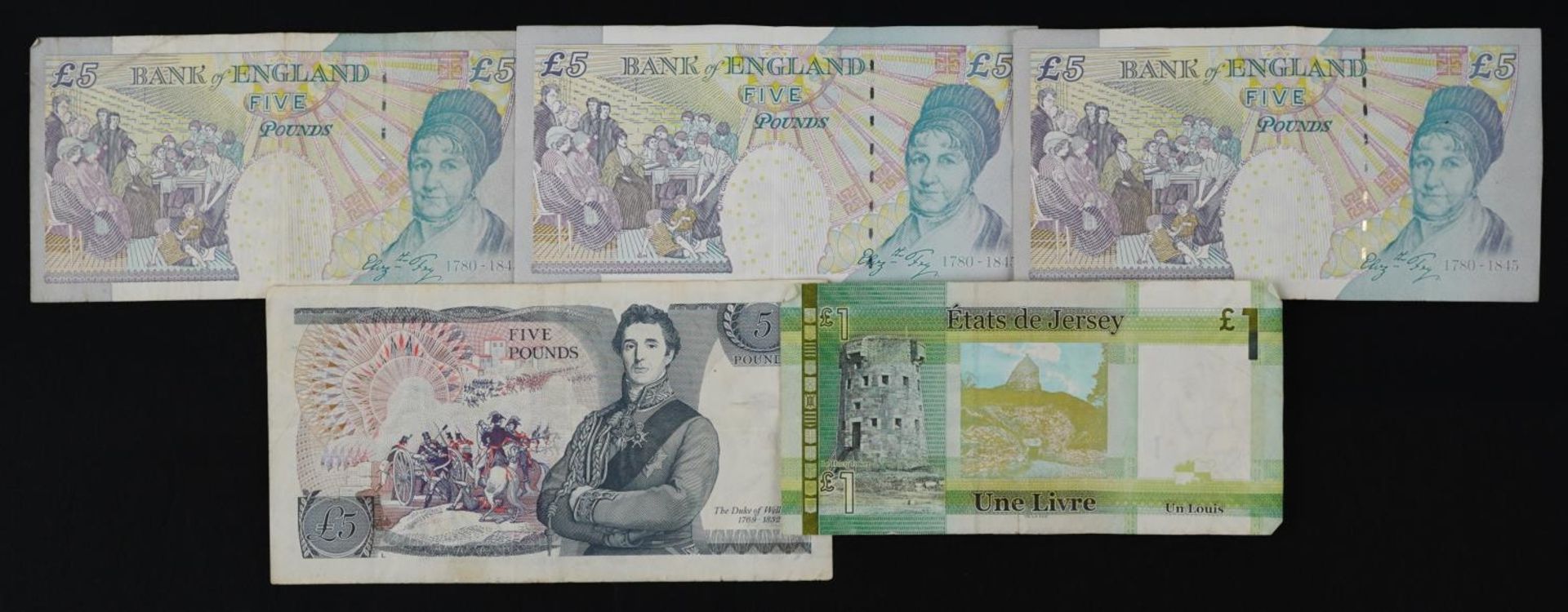 British and Irish banknotes including four Elizabeth II five pound notes - Image 2 of 2