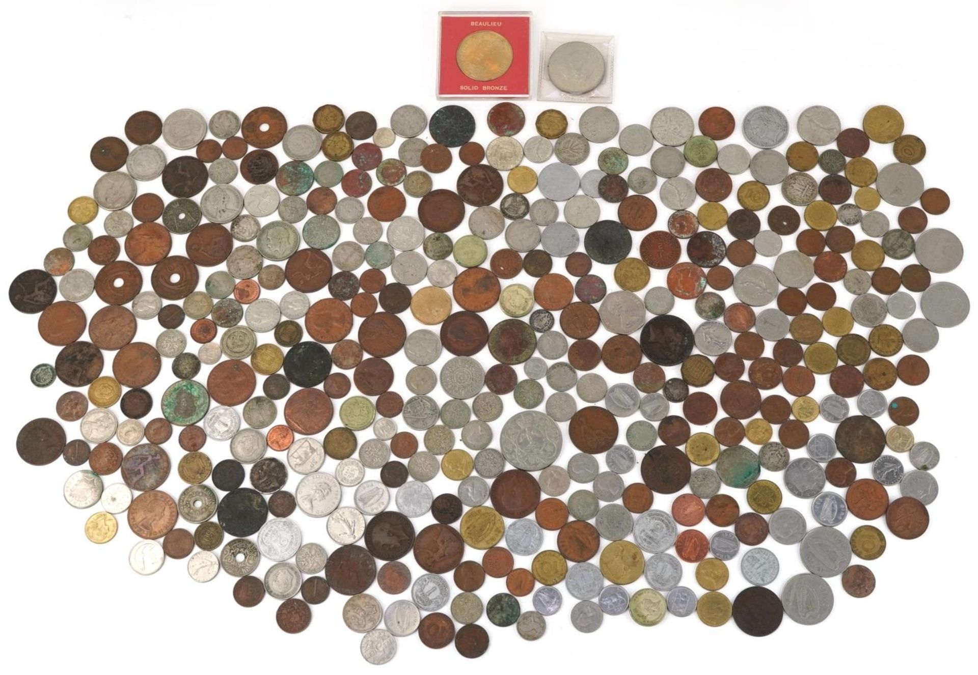 Antique and later British and world coinage including pound coins