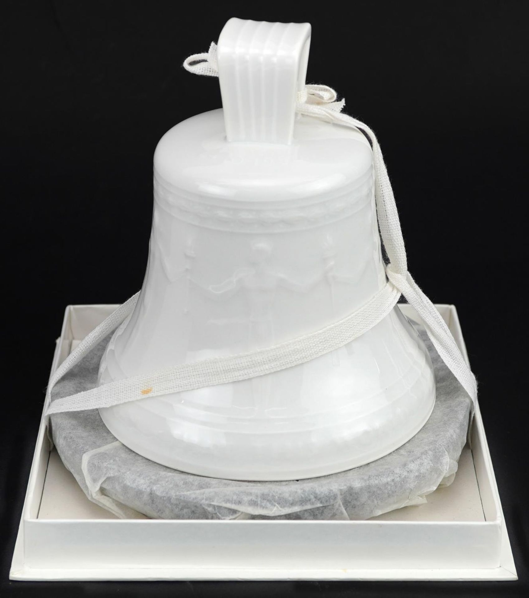 KPM, German porcelain bell with stand, paperwork and box, 12cm high - Image 4 of 4