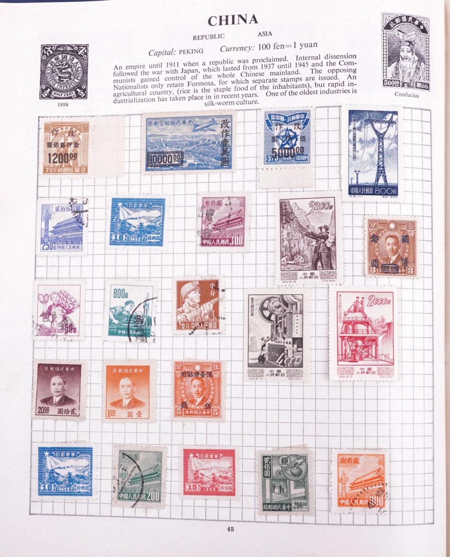 Collection of 19th century and later stamps arranged seven stock books and albums including China, - Image 2 of 25