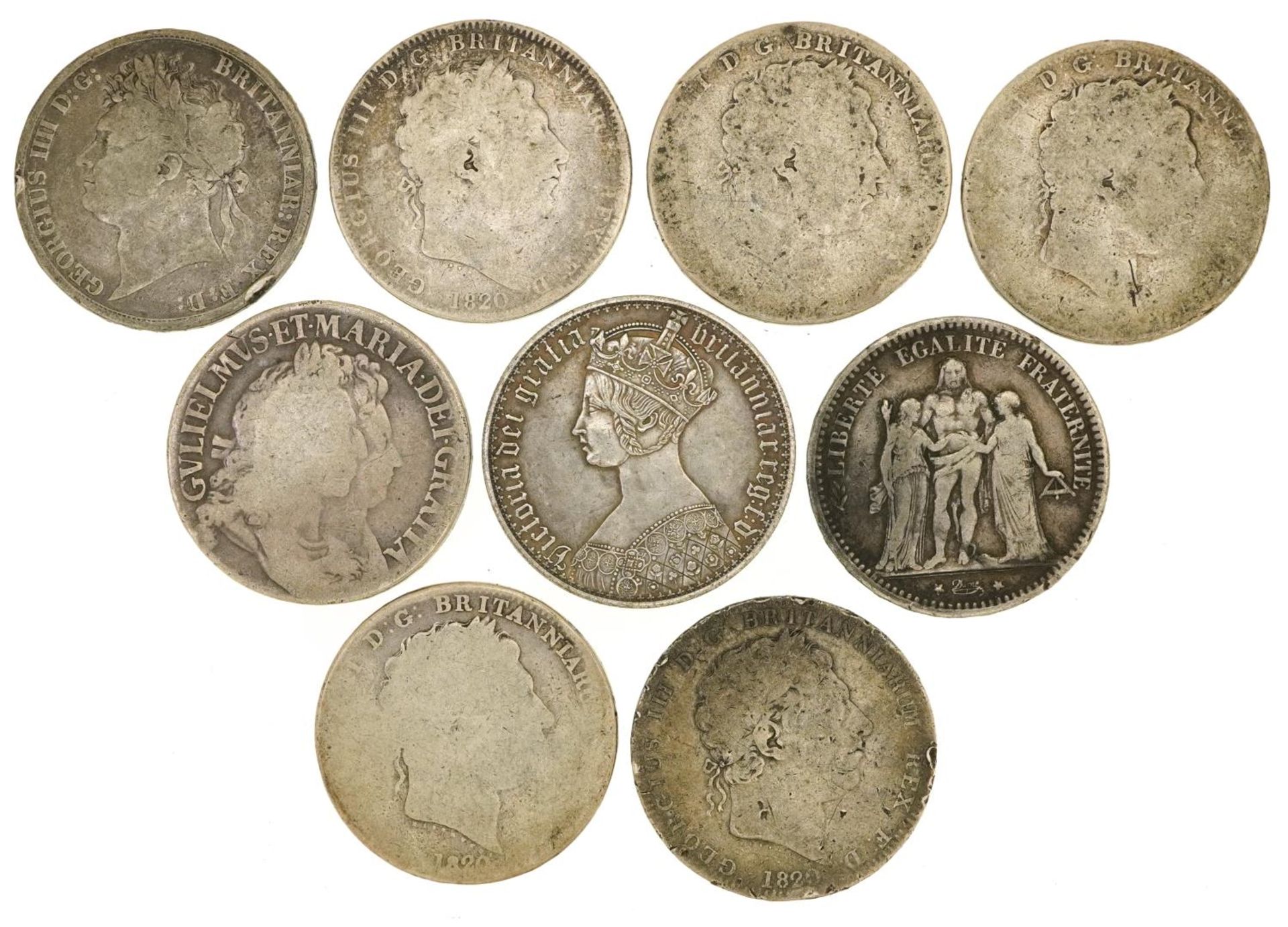 Antique and later British and world coins including William & Mary crown - Bild 2 aus 2