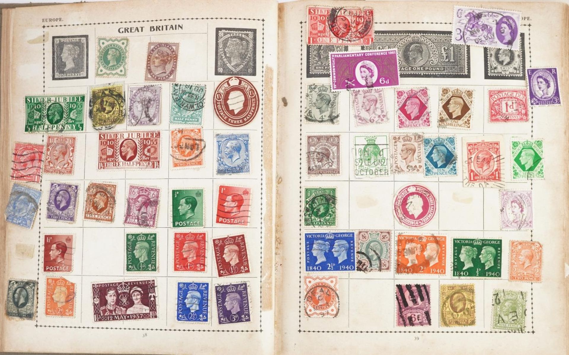 Collection of 19th century and later stamps arranged seven stock books and albums including Ireland, - Image 28 of 32