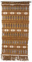 Contemporary Columbian woven textile wall hanging, 158cm x 93cm