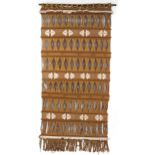 Contemporary Columbian woven textile wall hanging, 158cm x 93cm