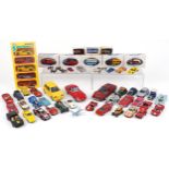 Vintage and later predominantly diecast vehicles, some with boxes, including Franklin Mint Precision